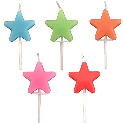 Colourful star cake cupcake - cake,