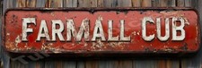 Farmall Cub Rustic Look Metal