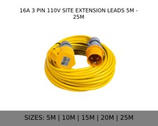 110V YELLOW EXTENSION LEAD