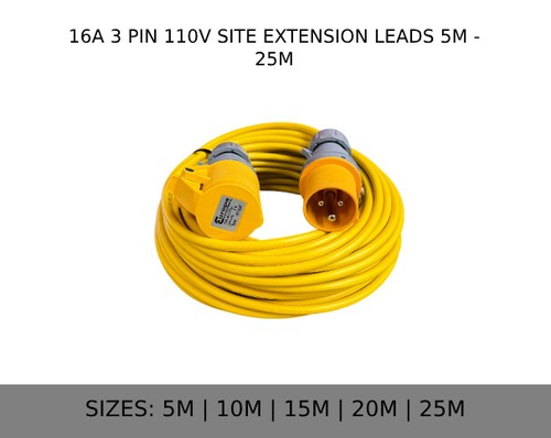 110v yellow extension - extension, lead
