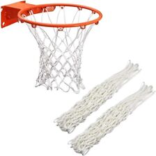 Basket Ball Nets White 12 Loops Pair Replacement High Grade Quality Basketball