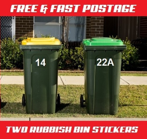 Two wheelie rubbish - two,