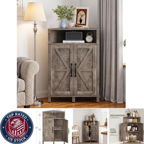 Farmhouse style corner cabinet - farmhouse-style,