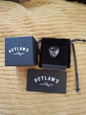 Outlaws Amsterdam Ring Black Eyes Size 7