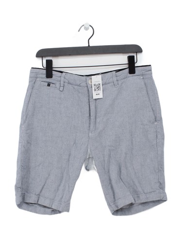 Zara men shorts blue 100 - men's,