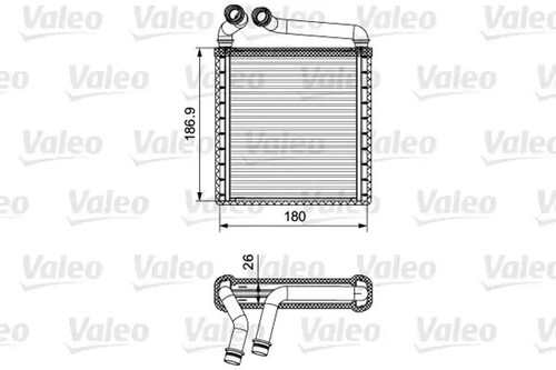 Heater core 811500 valeo for - heater,