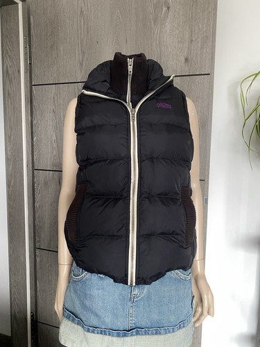 Superdry black padded gilet - superdry,