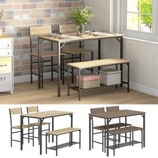 Industrial 4 Piece Dining