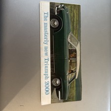Triumph 2000 Mk1 A4 Fold Out