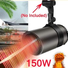 Car Heating Tool Air Heater Black 150W 12V Cylinder Window Demister Defroster ！