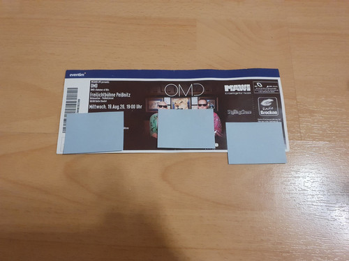 Omd hard ticket used - ticket,