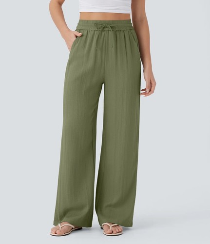 Womens casual pockets - casual, elastics