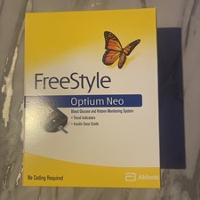 Freestyle Optium Neo Monitor Reader system Abbott Blood Glucose. No test strips 