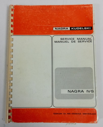 Nagra service manual - nagra,