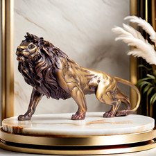 Bronze Lion Statue Antique