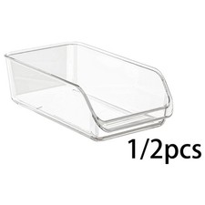 CD Storage Box Modern Clear