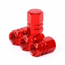 Red tyre valve - 4x,