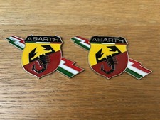 Abarth 595 Badge Logo Emblem Side Boot Rear Sticker Competizione Tursimo 500 x 2