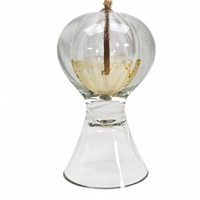 Vintage Clear Glass Oil Lamp