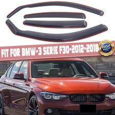 Front Rear Wind Deflectors 4x Tinted For BMW 3 Series F30 4 Door Saloon 2012-18