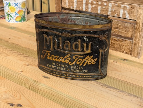 Milady toffee tin - toffee, blackpool