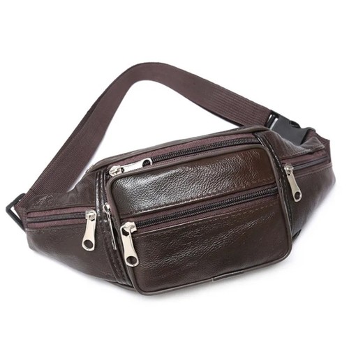Real leather bum bag - waist,