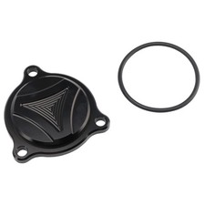 CNC OIL FILTER COVER BLACK FOR