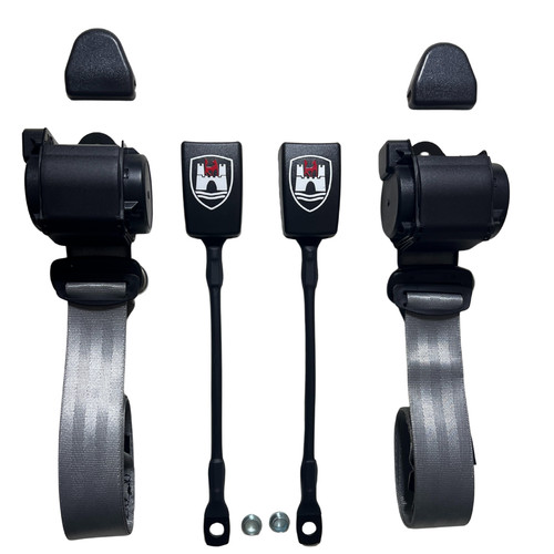 Gray seat belt - belt, vw