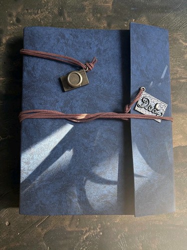 Leather look scrapbook - leather, photo