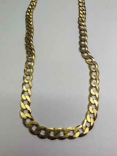 9ct gold curb chain - curb,