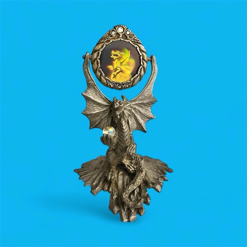 Pewter sunglow dragon statue - sunglow,