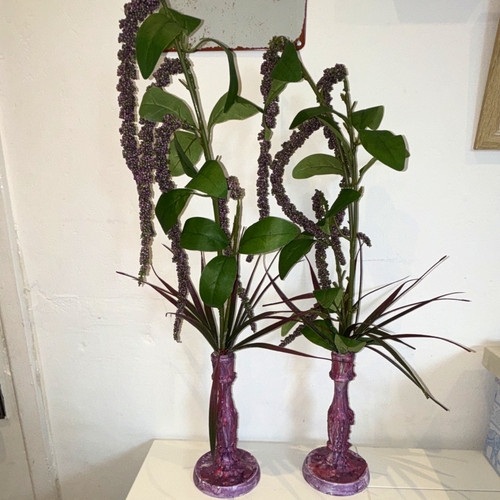 Pair handmade gothic purple - pair,