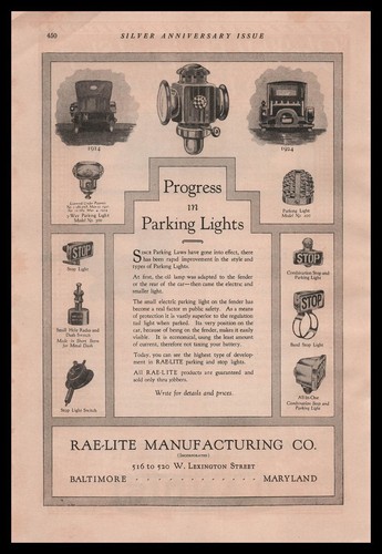 1924 raelite mfg baltimore - 1924,