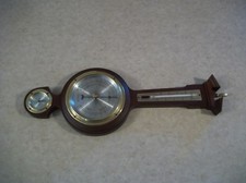 VINTAGE TAYLOR BANJO MAHOGANY WALL WEATHER STATION 