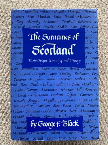 The surnames scotland - of,