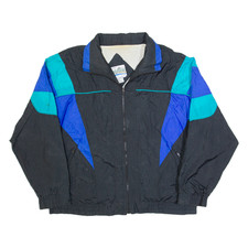 Vintage PACIFIC SPORTS Mens Shell Jacket Black 90s XL