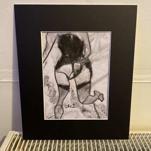 Original charcoal life drawing - original,