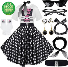 10Pcs 1950S Poodle Skirt