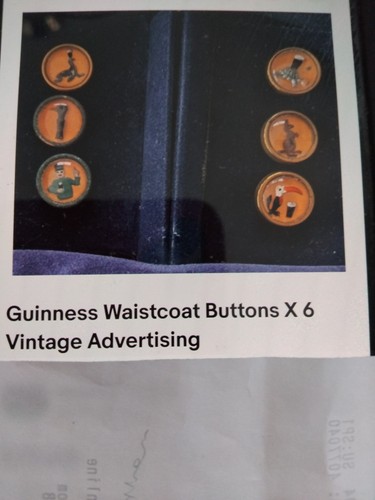 Guinness waistcoat buttons 6 - waistcoat, x