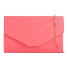 Ladies Suede Envelope Clutch