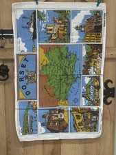Vintage Dorset Map Tea Towel