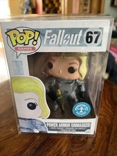 Funko Pop #67 Power Armor Unmasked Figure Fallout Vaulted