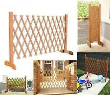 Fence Garden Expanding Trellis  Wood  Freestanding Screen Pet Kid Barrier
