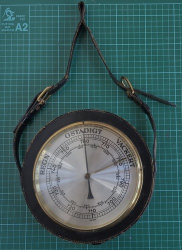 Vintage german barometer - german, barometer.