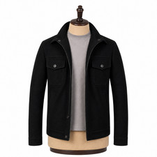 Black Leather Trucker Jacket