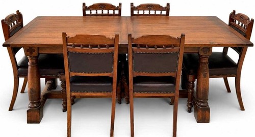 Oak refectory extendable - refectory,