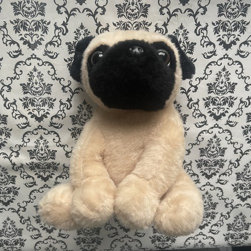 Sitting pug puppy plush soft - pug,