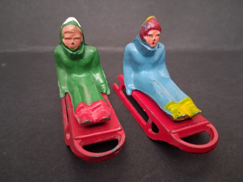 Vintage barclay lead - barclay, sledders