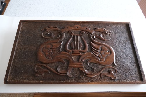 Antique hardwood carved - hardwood,