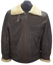 Vintage Type B-3 Leather sheepskin  Flying Pilot Bomber jacket M